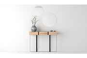 Entry Table D - Vase and Mirrors, a Furniture 3D Model by 3DCargo (Thumbnail 2 of 6)