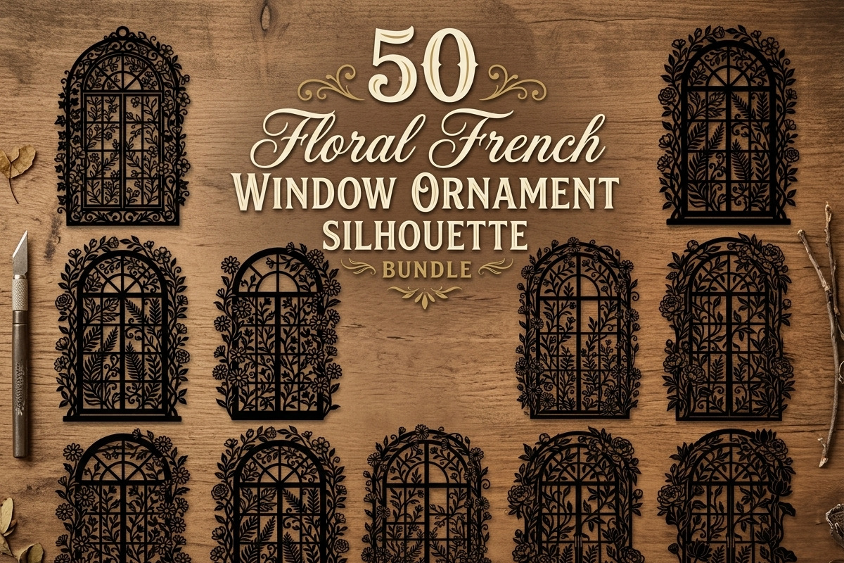 50 Floral French Window Ornament, a Decorative Illustration by Amazin_art (Photo 1 of 44)