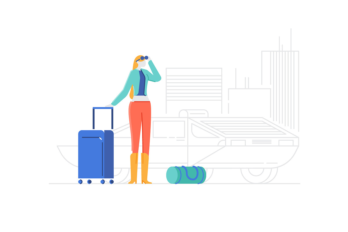 Travel Illustration Pack, a Graphic by Wilsonkjc (Photo 3 of 5)
