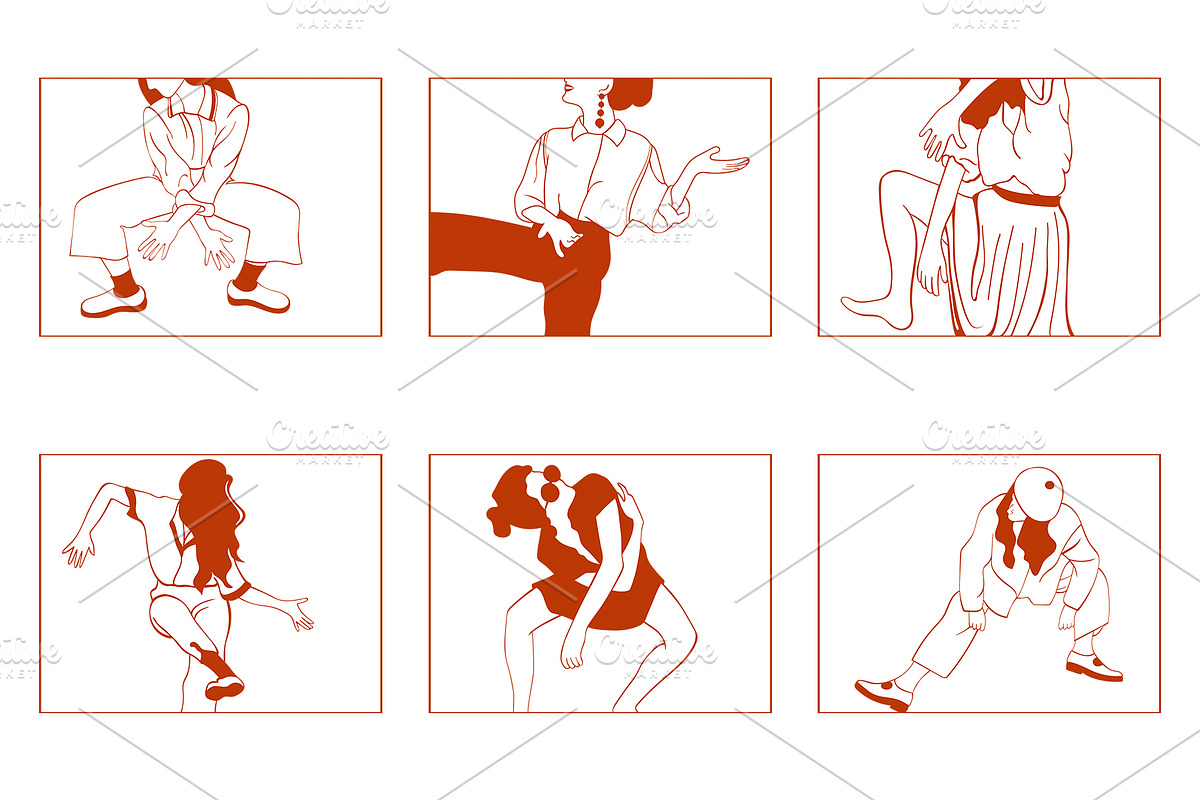 Crazy Dancers Vector Illustrations, a Person Illustration by Mariia Kovalchuk (Photo 3 of 6)