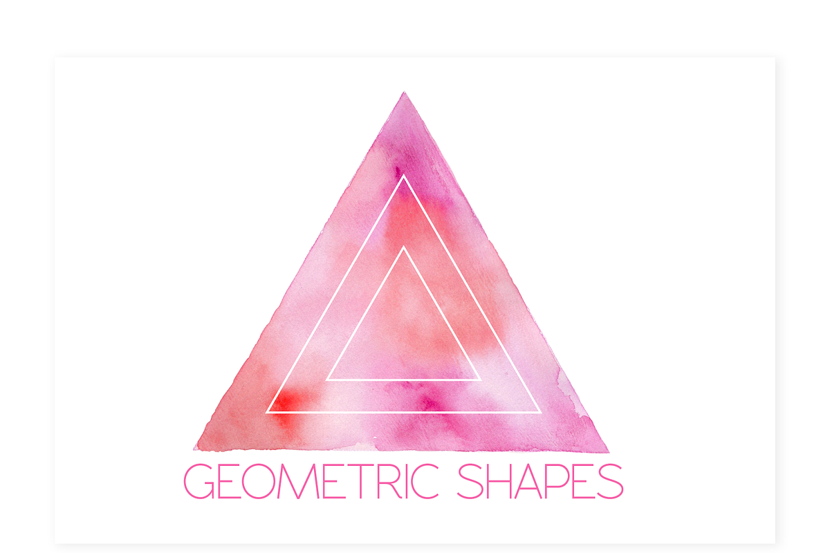 watercolor geometric shapes, a Shape Add-On by Anku Graphics (Photo 4 of 5)