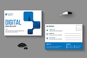Business Postcard Template Layout, a Stationery Template by MightyDesign (Thumbnail 1 of 8)
