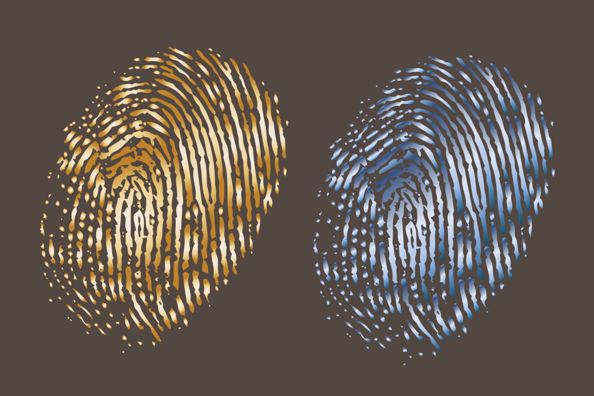 Vector finger prints texture preview 2