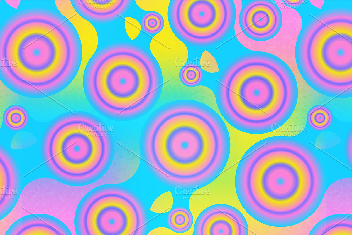 Hologram vector pattern pack, a Pattern Graphic by Gudiny (Photo 5 of 13)