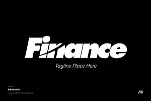 Finance Wordmark Logo, a Branding & Logo Template by Akdesain