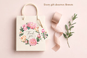 Blush Garden Peony Watercolor Set, a Seasonal Illustration by Where summer is (Thumbnail 11 of 12)