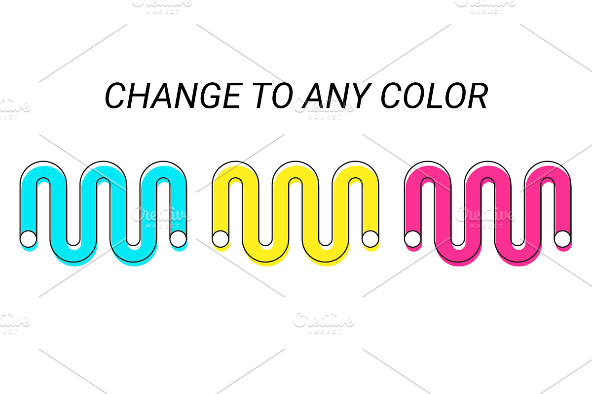 Neon geometric shape,poster,patten, an Object Graphic by Iryna Danyliuk (Photo 3 of 17)