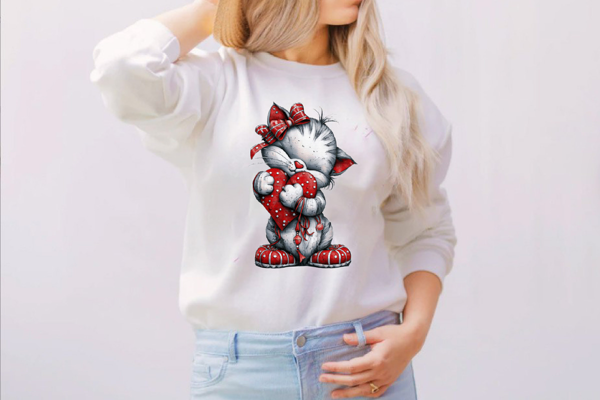 Valentine Cats Clipart, an Illustration by SVGArt (Photo 6 of 7)