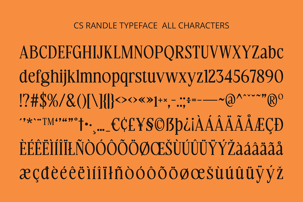 CS Randle – Classic Font, a Serif Font by Craft Supply Co. (Photo 8 of 8)