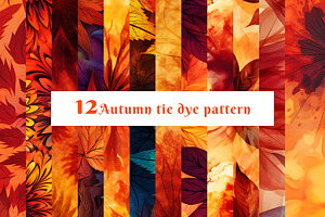 Autumn Tie Dye Pattern