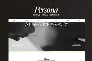 Persona: Squarespace 7.1 Template