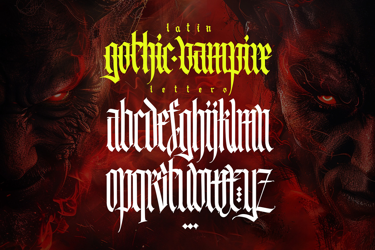 Gothic vector letters - 022, an Object Graphic by GeekClick (Photo 2 of 5)