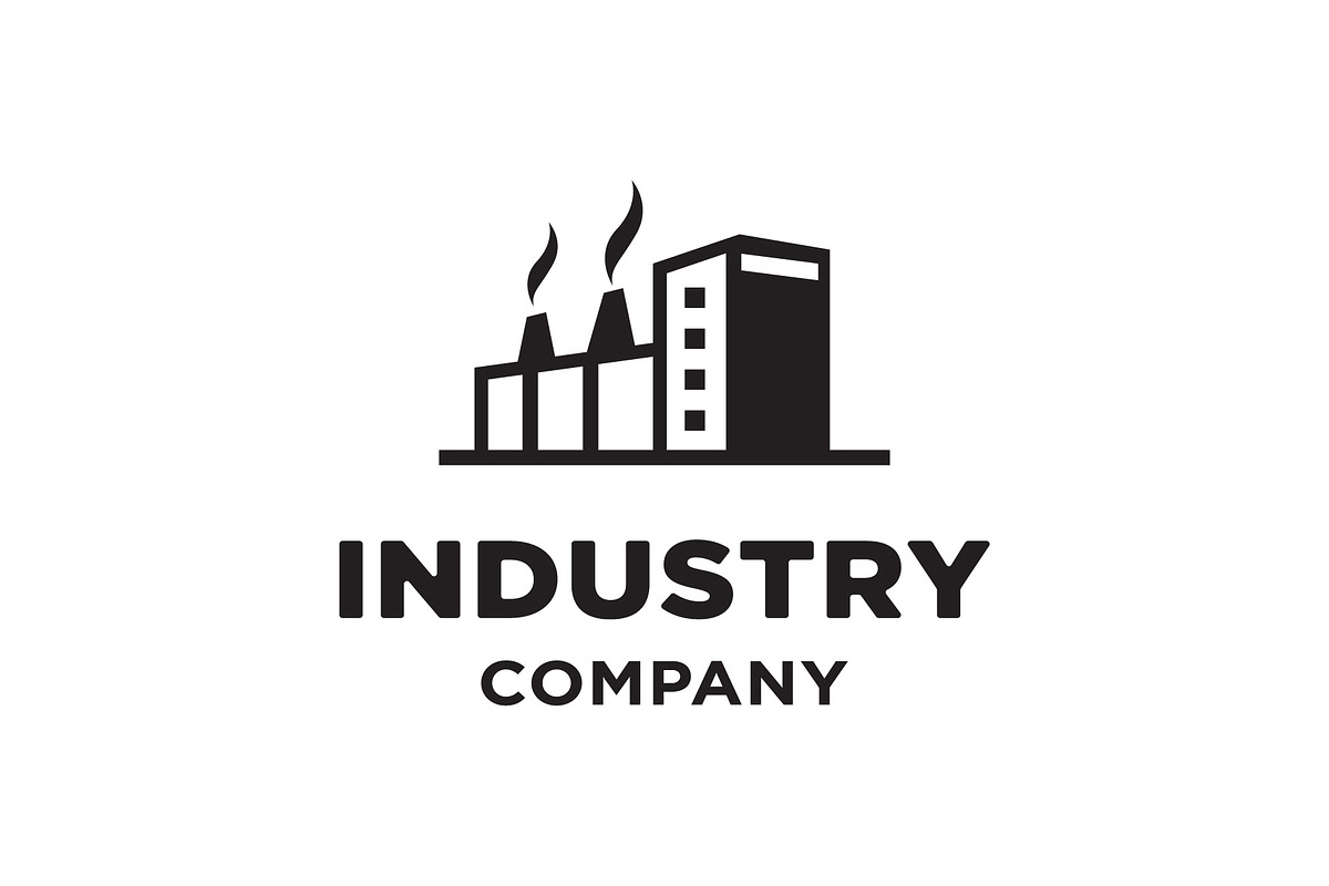 Industry Factory Building Logo, a Branding & Logo Template by funpixel
