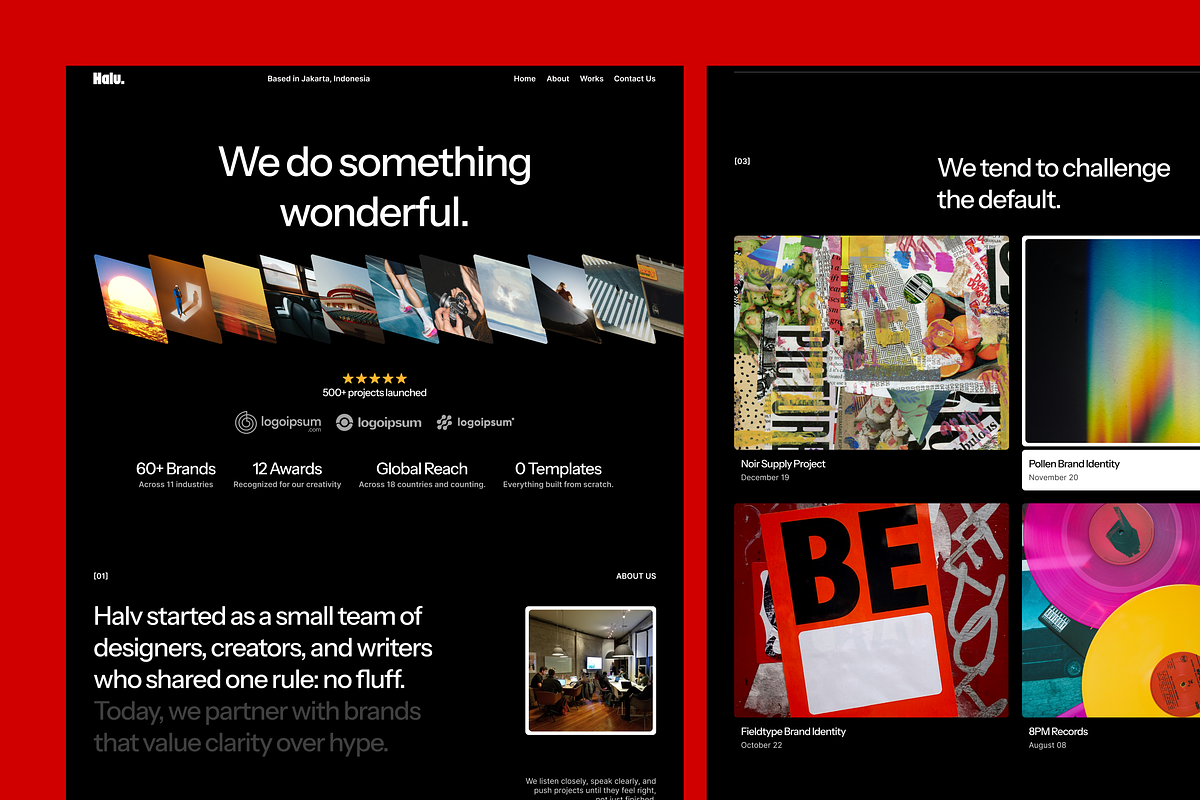 Creative Agency Framer Template, an UI Kit Template by Rozepaars Design (Photo 2 of 5)