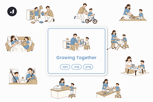 Growing Together Illustration