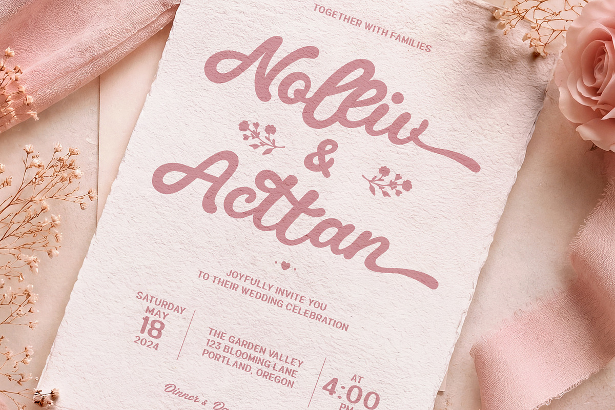 Nabellin – Playful Vintage Font Duo, a Handwritten Font by Nollev (Photo 11 of 13)
