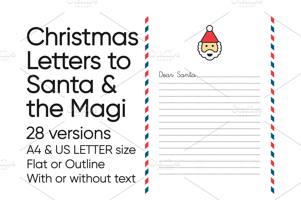 Christmas Letters to Santa & Magi, a Decorative Illustration by beguima (Photo 1 of 7)