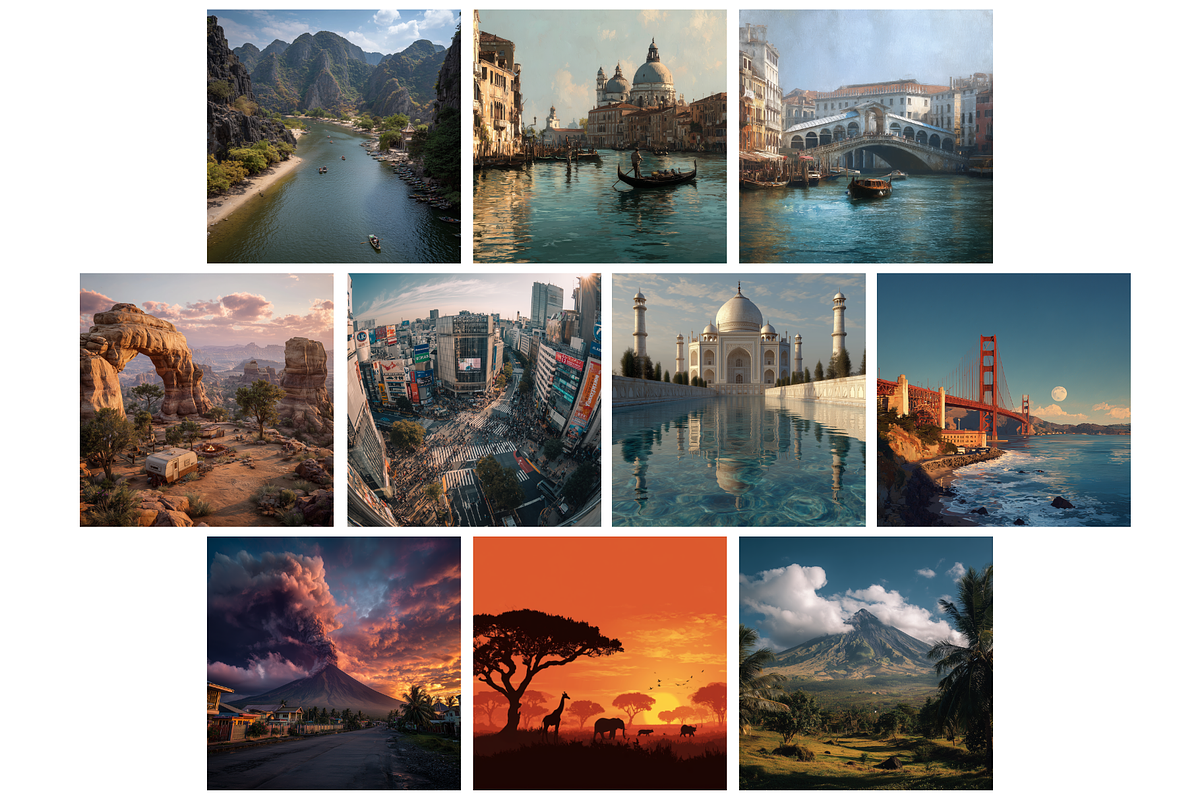 Bucket List Destination Backgrounds, a Background Graphic by NadiaTheronArt