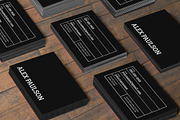 Bold Black Business Card 007, a Business Card Template by Nonaglyph Design (Thumbnail 2 of 5)