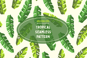 Vector Palm Leaves Pattern