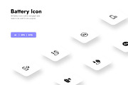 Battery Icons, a Duotone Icon by HacaStudio (Thumbnail 1 of 3)