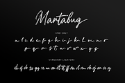 Martabug - Handwritten Brush Font, a Script Font by overlaytemplates (Thumbnail 5 of 6)