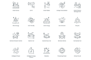 88 Smart Technology Line Icons, an Outline Icon by Flat Icons (Thumbnail 2 of 6)