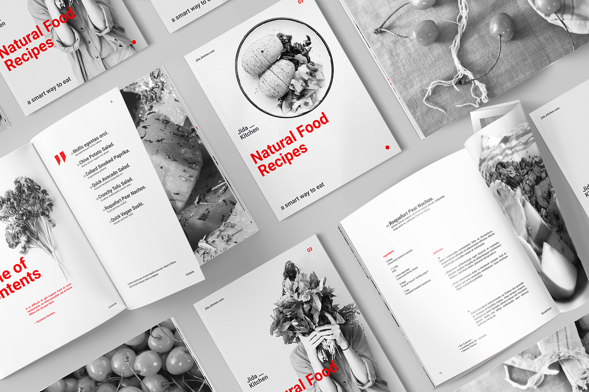 Natural Food Recipes, a Brochure Template by silukEight (Photo 2 of 14)