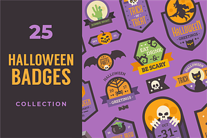 Halloween badges collection