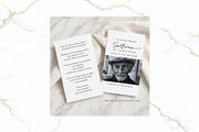 Funeral Prayer Card B&W Canva FR003, a Card Template by TyphoonStudio (Thumbnail 4 of 5)