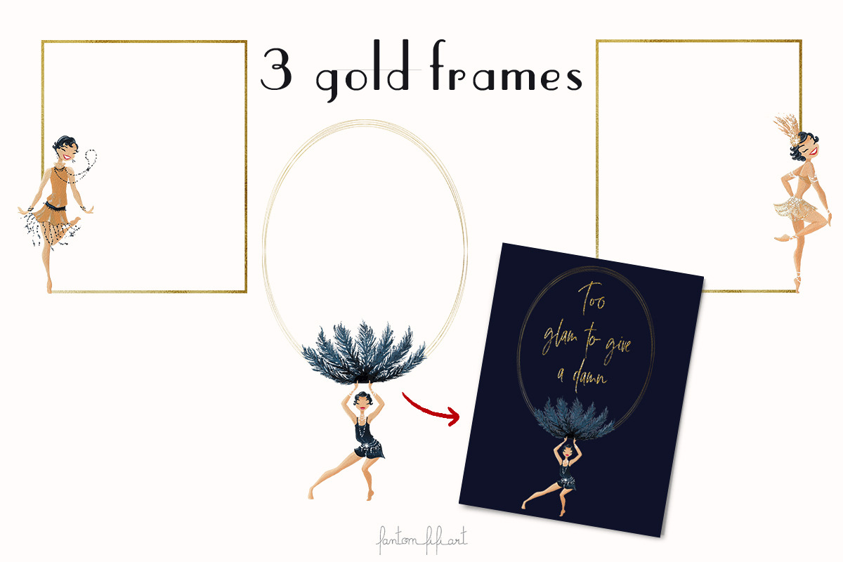 Jazz Age Dancers mini collection, an Illustration by Fantom Fifi Art (Photo 3 of 5)