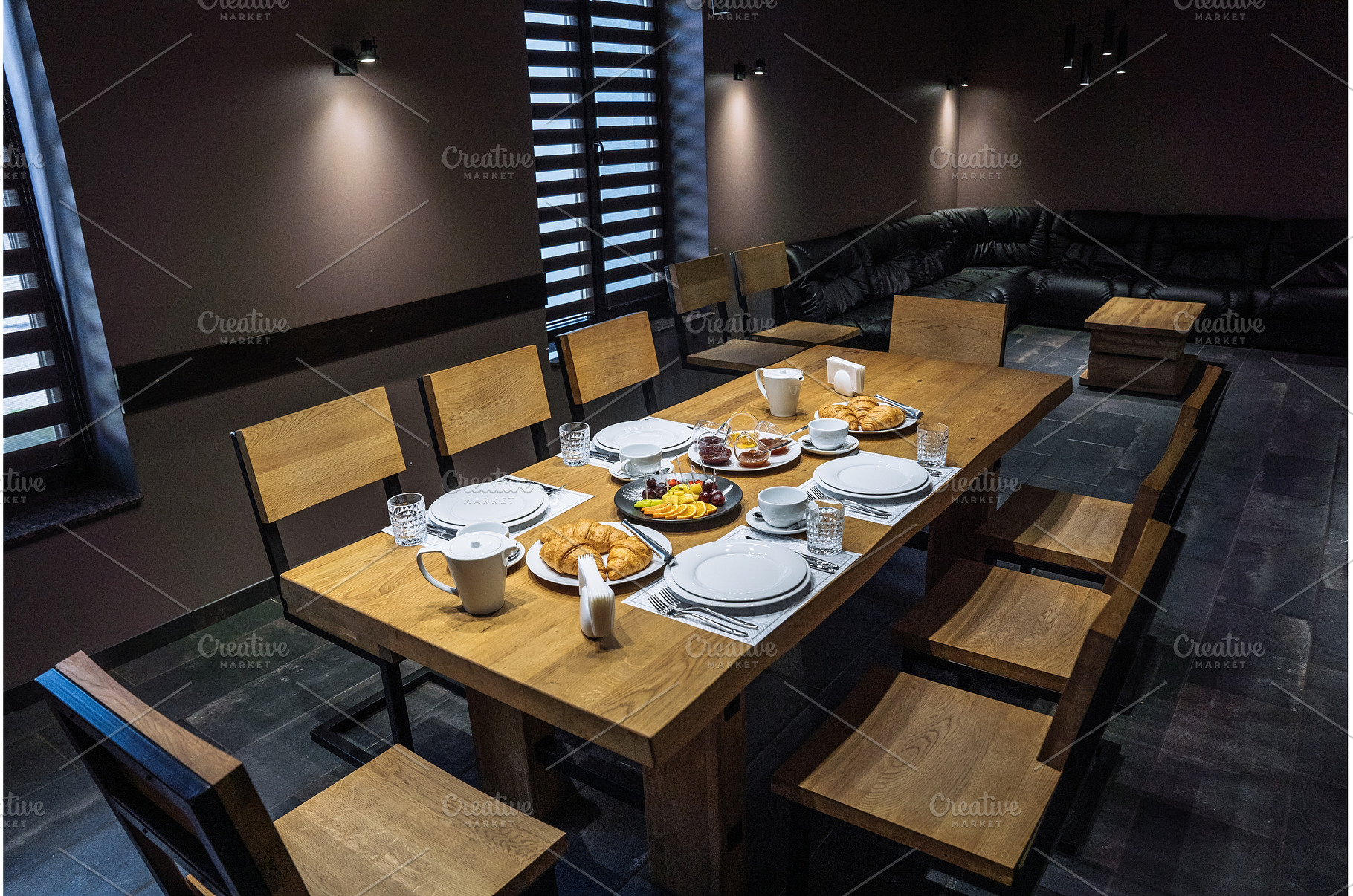 Continental breakfast served on a, an Architecture Photo by Red Hot Chili Pepper Shop