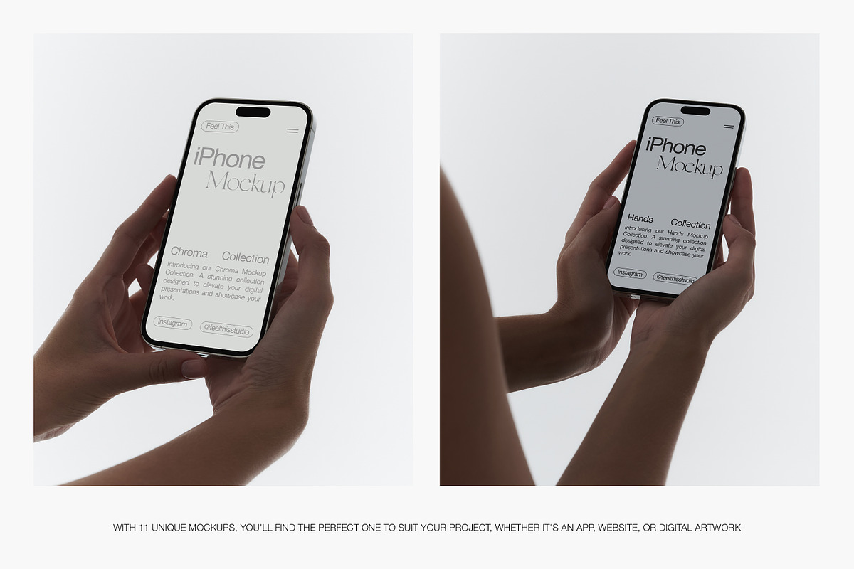 Download iPhone 15 Pro in Hand Mockup