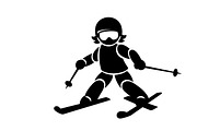 collection of Winter Ski Silhouette, an Illustration by Amazin_art (Thumbnail 12 of 33)