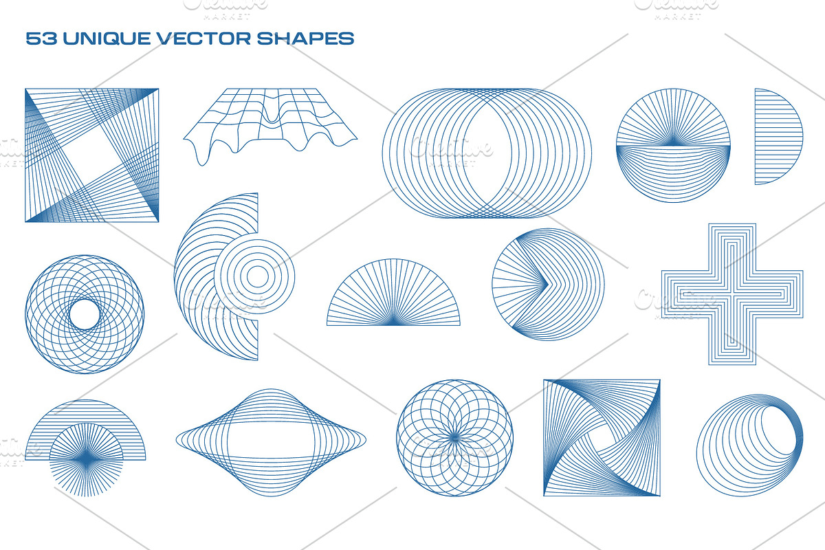 Mid-Century Retro Spiral Shapes, an Object Graphic by Boo Guevara Shop (Photo 2 of 4)