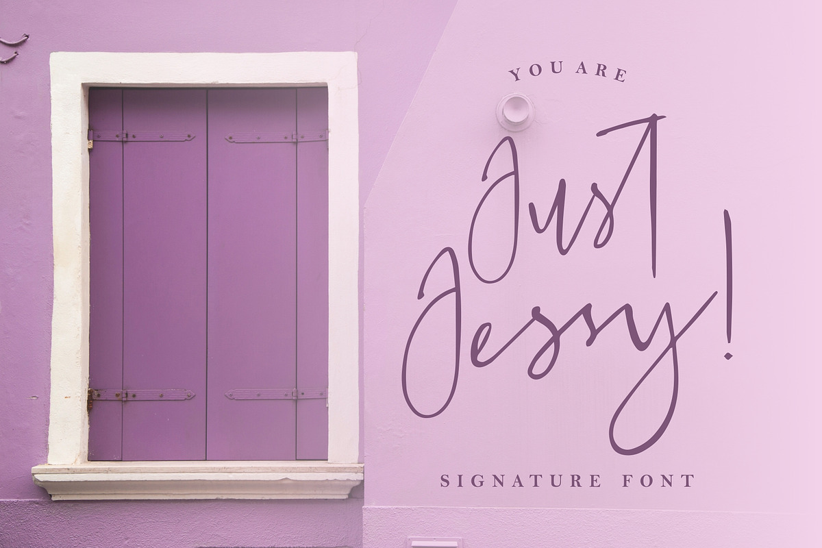 Just Jessy! [Signature Font], a Script Font by Garisman Std (Photo 1 of 10)