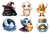 Cute Halloween Collection Clipart, an Illustration by Daily.Designs (Thumbnail 2 of 5)