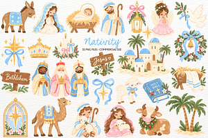 Nativity Clipart Religious Christmas