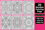 Floral Mandala Coloring Pages, a Pattern Graphic by mirajeee (Thumbnail 3 of 4)