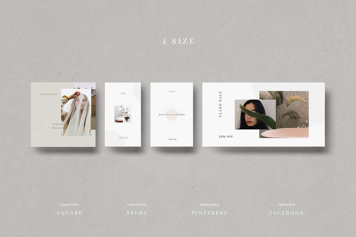 Celine Social Media Pack, a Social Media Template by Visula Co (Photo 3 of 8)