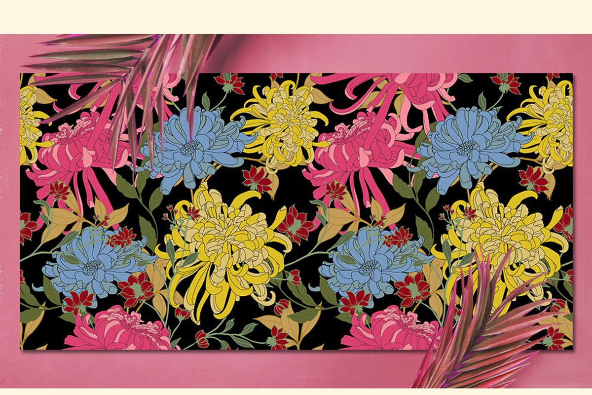 12JPG/EPS Tropical floral pattern, a Pattern Graphic by Theraphosath (Photo 22 of 22)