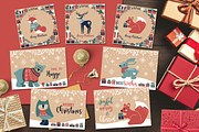 Cozy Christmas collection, an Animal Illustration by KlavaProDesign (Thumbnail 8 of 16)