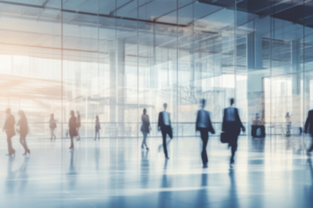 motion blur image of business professionals, blurred background, business cente, a Background Photo by Natalia Klenova's Shop
