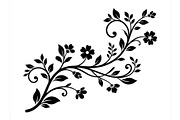 Elegant Floral Vine Silhouette, an Object Graphic by Creativeshirt (Thumbnail 2 of 3)