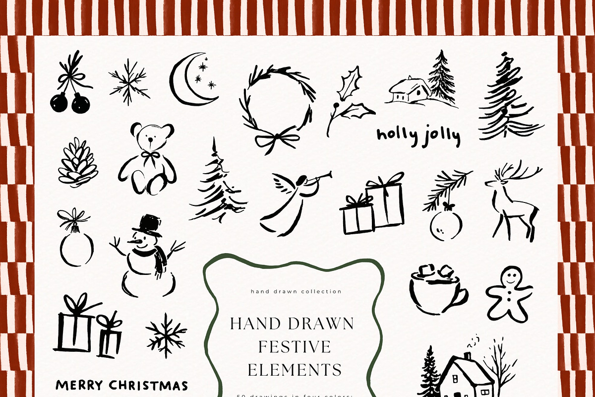 Festive Design Kit, a Seasonal Illustration by PeDe Designs (Photo 10 of 17)