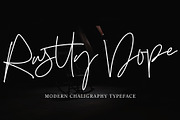 Rustty Dope, a Script Font by pineungtype (Thumbnail 1 of 10)