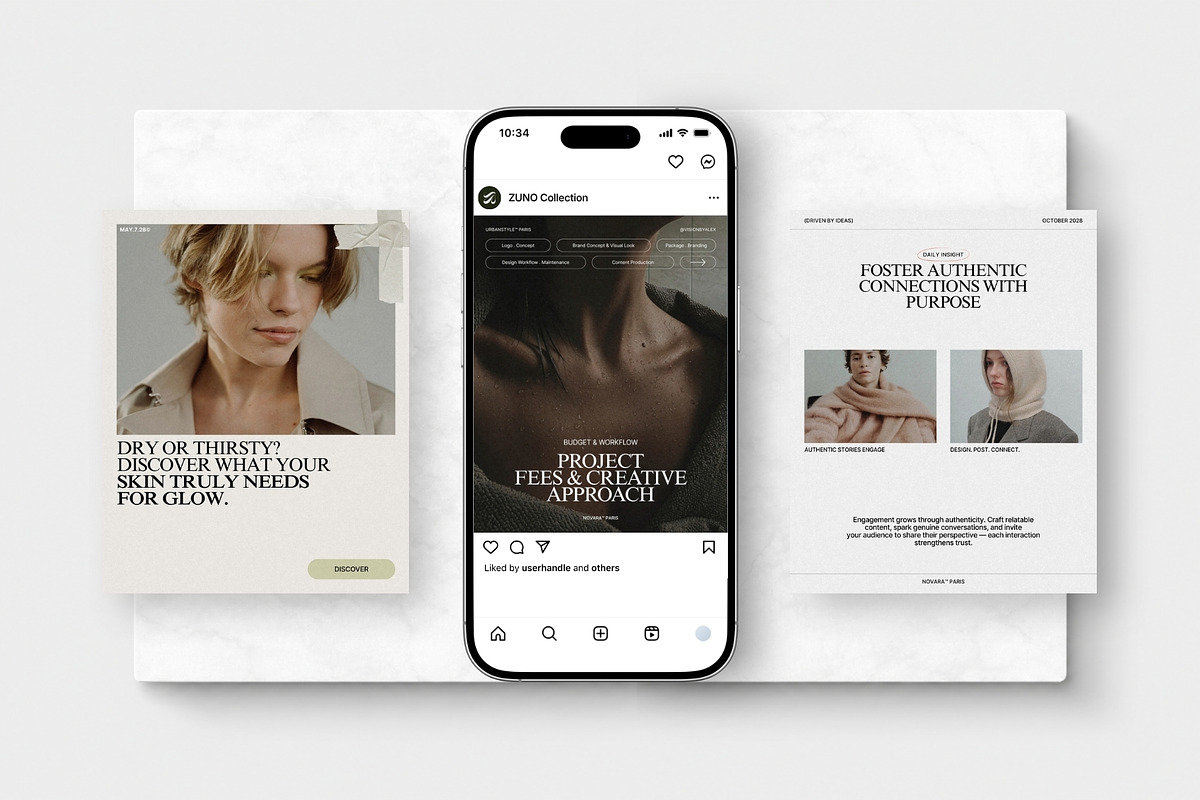 ZUNO | Social Media Kit (II), a Social Media Template by The Aesthetic Studio (Photo 4 of 10)