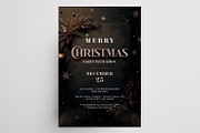 2 Christmas Elegant-Vintage Flyers, a Flyer Template by PixelsDesign (Thumbnail 2 of 3)