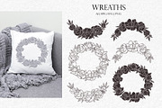 Peonies Line Art SVG, AI, EPS, PNG, a Decorative Illustration by InstaDesignPro (Thumbnail 11 of 12)