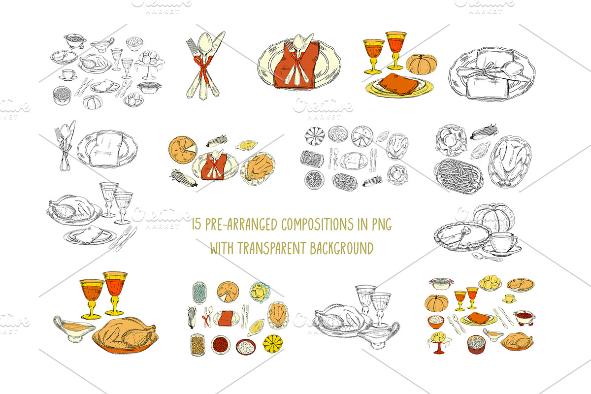 Thanksgiving Illustrations, a Decorative Illustration by Art pages (Photo 4 of 7)